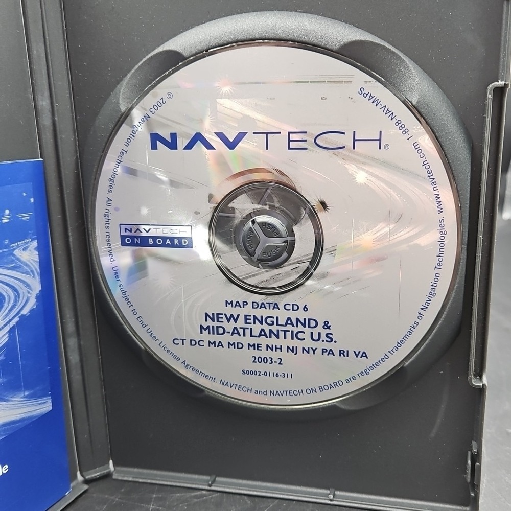 Land Rover Nav‎ Tech Map Data CD 6 New England & Mid Atlantic 2003-2